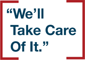 We'll Take Care Of It slogan