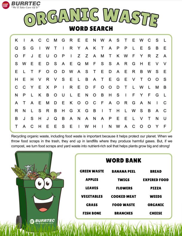 Family-friendly downloadable word search